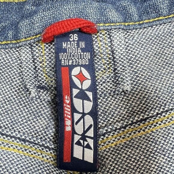 Vintage Esco Willie 90s Y2K Jeans Mens 36 Blue Wide Baggy Jeans Denim Pockets - Picture 13 of 15